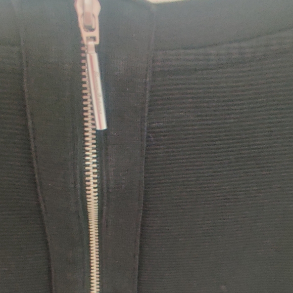 Tommy Bahama Black A-line Dress with Striped Sleeves Sz XL - Picture 3 of 6